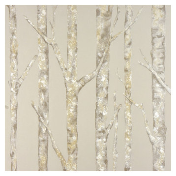 Cameron Beige Trees Wallpaper Bolt