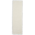 Nourison - Nourison Luxe Shag 2'2" x 7'6" Ivory Shag Indoor Area Rug - This exceptionally plush 2-inch-deep flokati rug from the Nourison Luxe Shag Collection has the look and feel of luxuriously soft sheepskin, and makes a perfect addition to any casual room setting. Luxurious texture and soft ivory color for a warm, soothing accent.