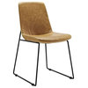 Hawthorne Collections Faux Leather Dining Side Chair in Tan