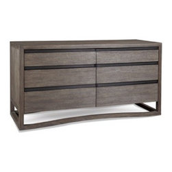 Brownstone Furniture Dalton Teak
Six Drawer Dresser - Furniture