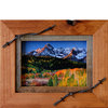 Western Frames, Wood Frame With Barbed Wire, Sagebrush Series, 10"x10"
