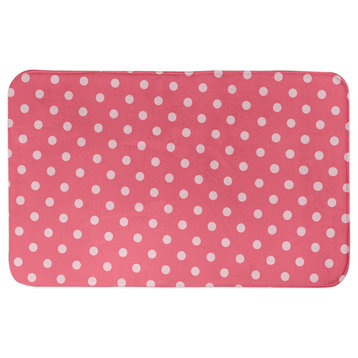 Pink Polka Dots 24x17 Bath Mat