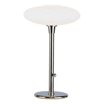 Robert Abbey 2044 One Light Table Lamp Rico Espinet Ovo Polished Nickel