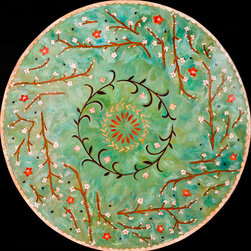Cherry Blossom Round Floorcloth - Products