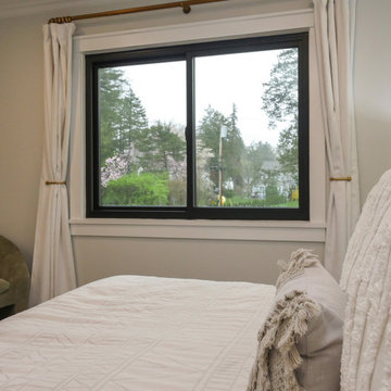 Delightful Bedroom with Black Window - Renewal by Andersen Westchester, Putnam &