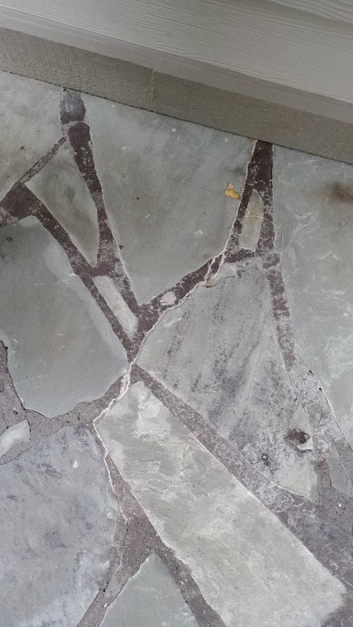 flagstone mortar grout black