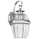 Generation Lighting Collection - Sea Gull Lighting 1-Light Outdoor Lantern, Brushed Nickel - Blubs Not Included