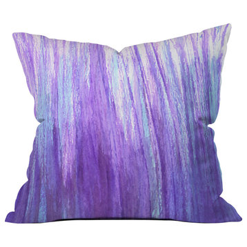 Sophia Buddenhagen Purple Stream Throw Pillow, 16"x16"