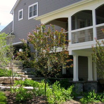 Upper Level Screened Porch with Patio Space Below
