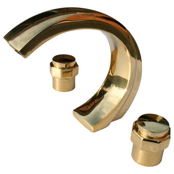 Tub Faucet Heavy Brass C-Style Centerset Deck Mount |