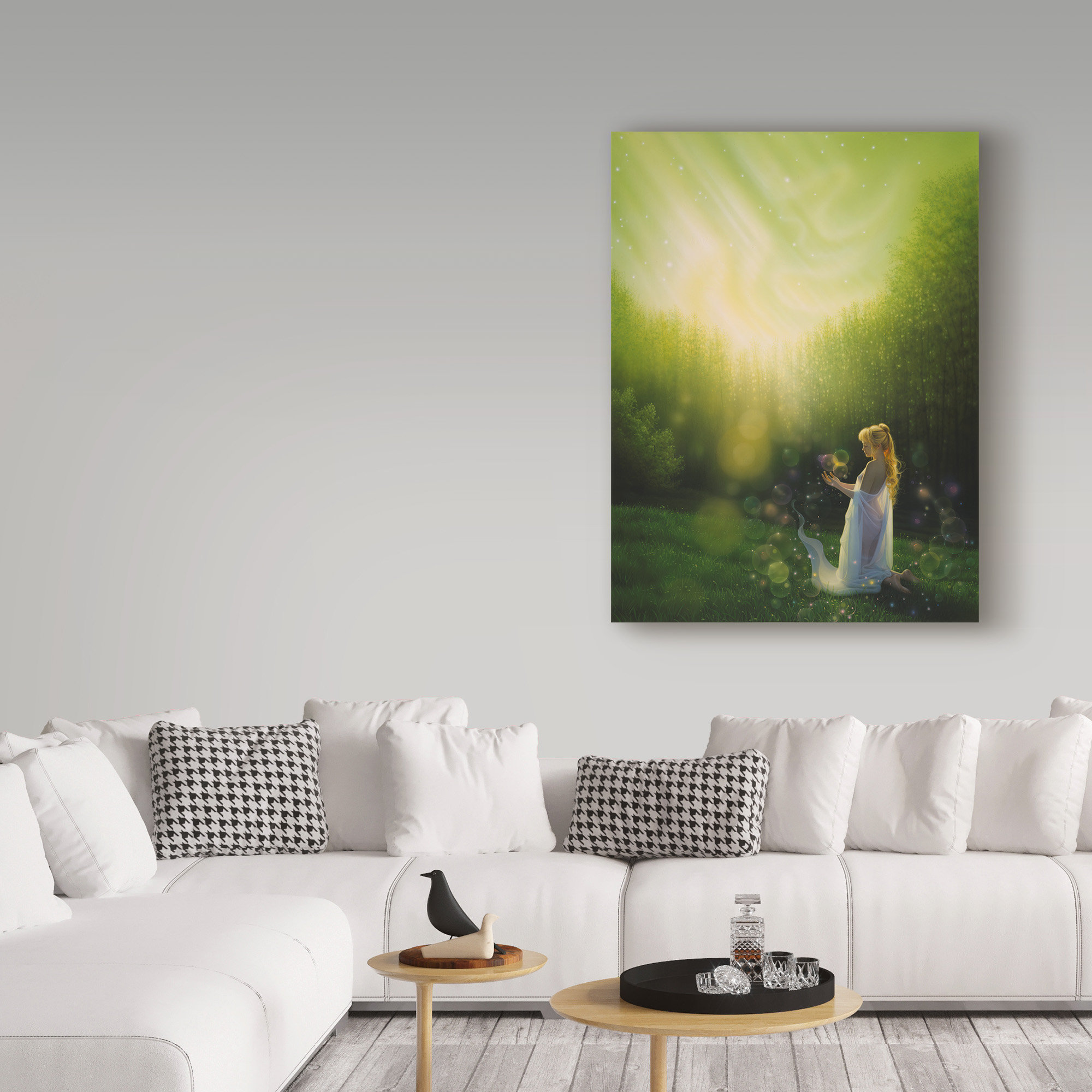 Kirk Reinert 'Celestial Friends' Canvas Art, 32"x24"