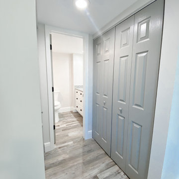 Hallway: Modern Coastal Condo Transformation