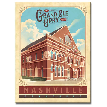 Canvas Art 'Grand Ole Opry - Nashville' by Dorothea Taylor, 40x30