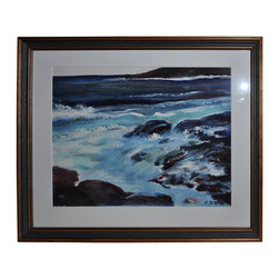 Victoria Nelson Seascape Painting Framed - Products