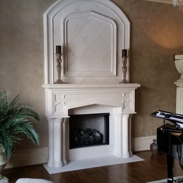 Stone Fireplace Mantels