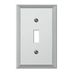 Metro Line Polished Chrome Switchplates - Switch Plates And Outlet Covers