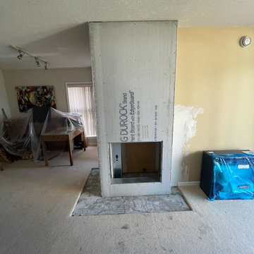 Fireplace redesign.