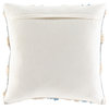 Edric EDR-002 Pillow Cover, Blue, 18"x18", Pillow Cover Only