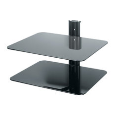 Swift Mount Wall Mounted AV Component 2 Shelf System, Black