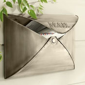 Envelope Mailbox, Vintage Brass finish