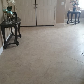 20" Rectified Edge First Quality Porcelain, Seville Tile, Installed Diagonally,
