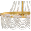 Crystorama FIO-A9104-GA-CL 4 Light Chandelier in Antique Gold