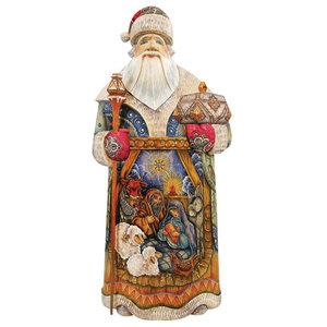 Holy Tree Father Frost Santa Woodcarved Figurine Holiday Accents And Figurines By G Debrekht