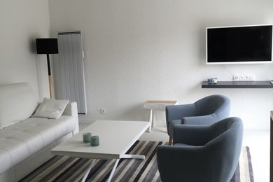 Réalisation d'une salle de séjour design.