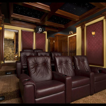 Burgandy Custom Theatre