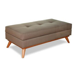 Parker - Modern Ottoman, Footstool and Storage Ottoman Collection - The Sofa Com - Footstools And Ottomans