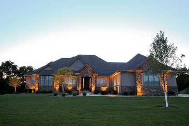 Transitional exterior home idea in Other