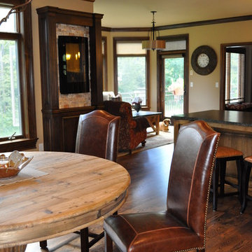 Sartell Redesign, kitchen, diningroom, sunroom, media room.