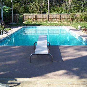 pools before and after with our Quarts Polymer Concrete Coating