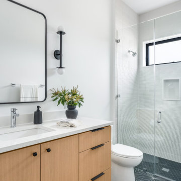 Graphic Tile Bathroom | Mueller, Austin, TX
