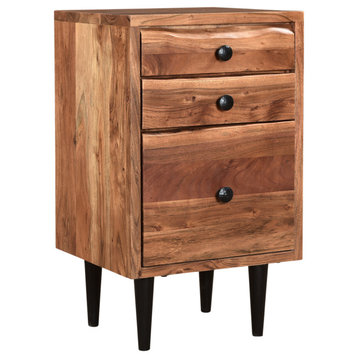 Stafford Live Edge 3-drawer Filing Cabinet