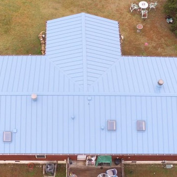 Slate Blue Standing Seam Mechanical Lock Metal Roof