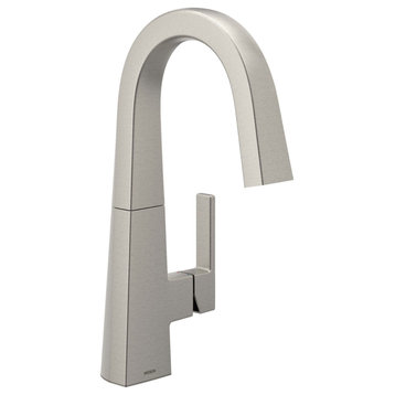 Moen One-Handle Bar Faucet Spot Resist Stainless, S55005SRS