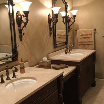 European Influenced Master Bathroom