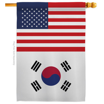 Korea South US Friendship of the World Nationality House Flag