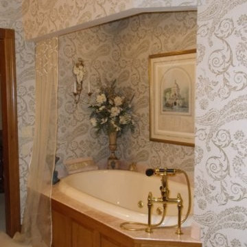 Wall treatments: wallpaper, paint, faux decorative paint finishes