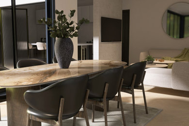 Scandi dining room in Cardiff.