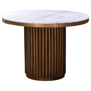Tower Dining Table White Marble