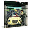 "Stop and Pay Toll" Painting Print on Canvas by Stevan Dohanos