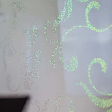 "DESIGNER GLITTER" Patterned Kitchen Glass Splashback