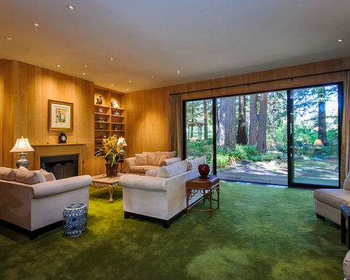 living room green carpet