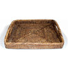 Rattan Square Tray 12"