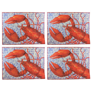 Lobster Canvas Placemats, Set of 4
