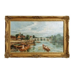 Antique Painting of London Scene - Paintings