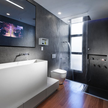 The waterfall house
