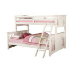 Marlie White Bunk Beds, White, Extra Long Twin Over Queen